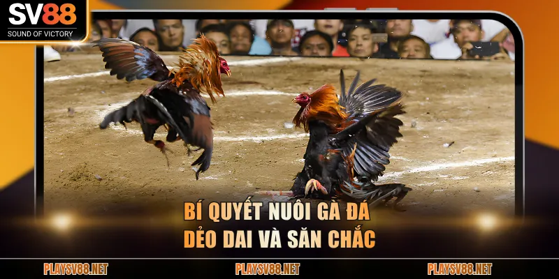 Bí quyết nuôi gà đá dẻo dai và săn chắc