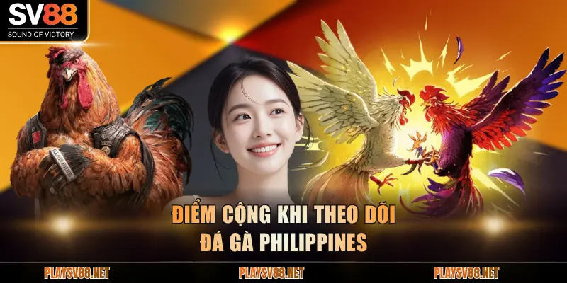 Điểm cộng khi theo dõi đá gà Philippines