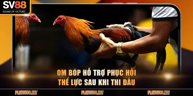 Om bóp hỗ trợ phục hồi thể lực sau khi thi đấu